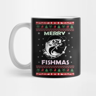 Merry Fishmas Funny Christmas Sweater Mug